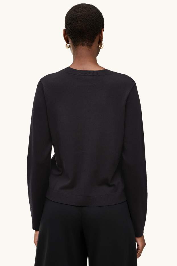 Damen - Strickjacke - schwarz