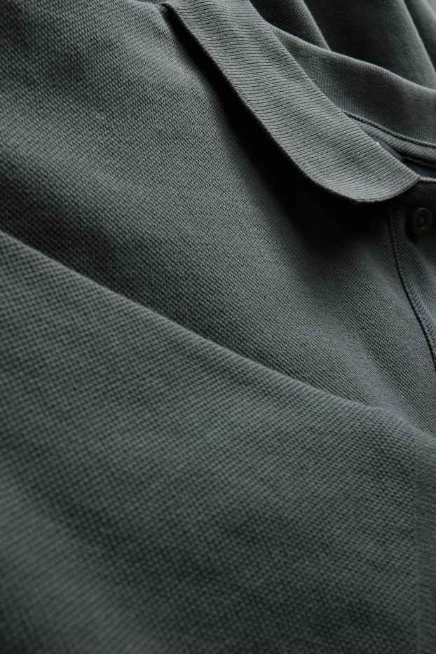 Herren - Poloshirt - Regular Fit - dunkelgrau