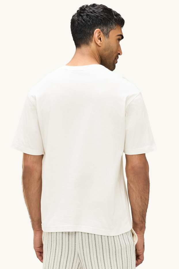 Home - Samarreta de mànigues curtes - relaxed fit - blanc