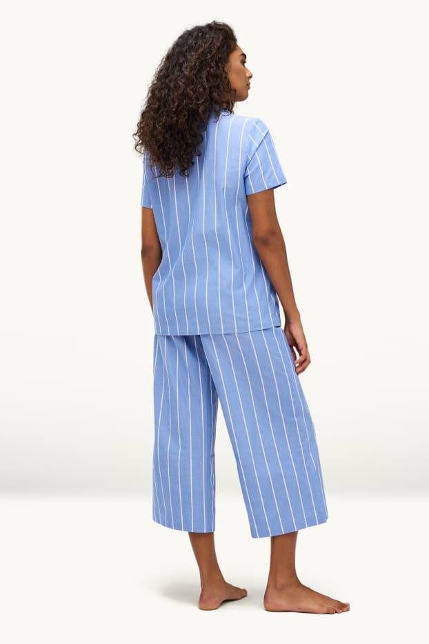 Dona - Pijama - de ratlles - blau clar