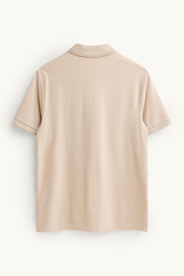 Men - Polo shirt - regular fit - beige