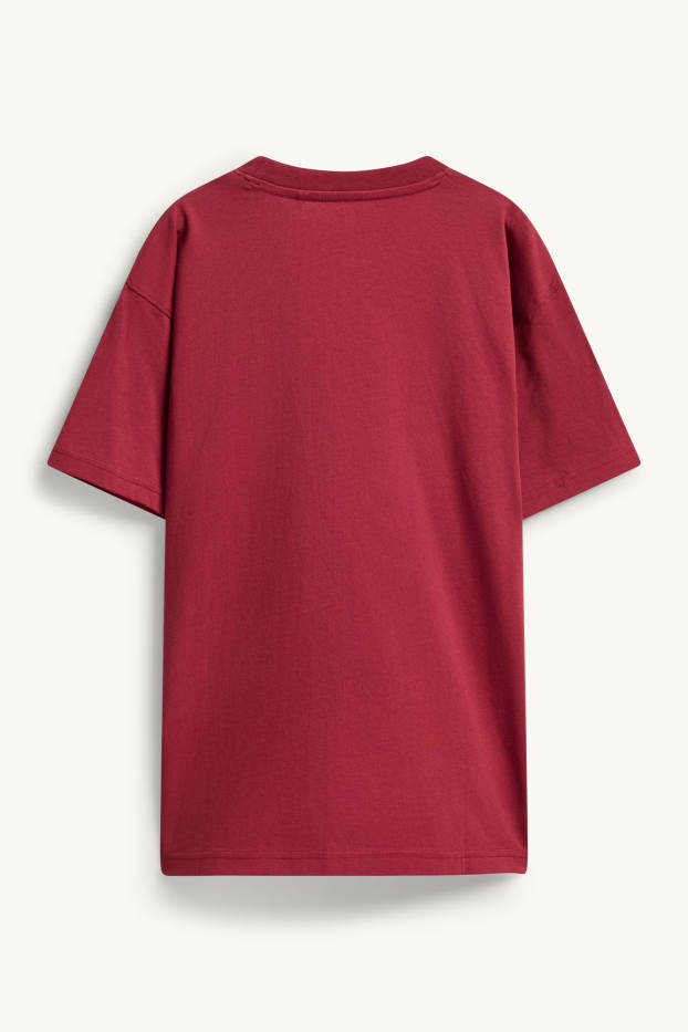 Kinder Buben - Basketball - Kurzarmshirt - rot