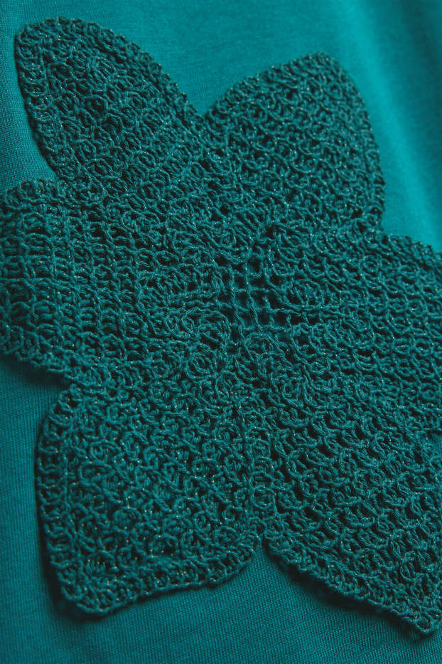 Femei - Tricou - relaxed fit - petrol