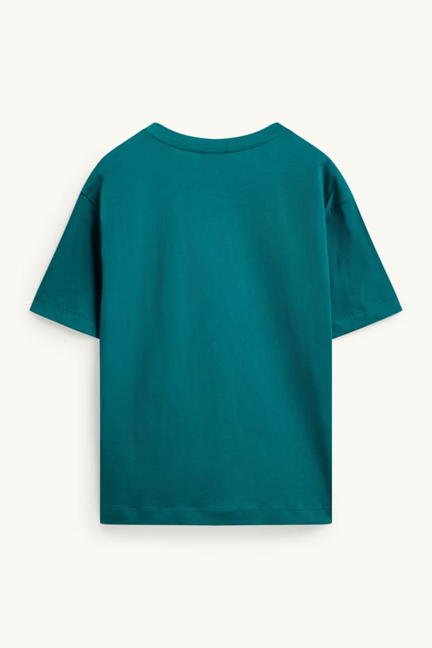 Femei - Tricou - relaxed fit - petrol