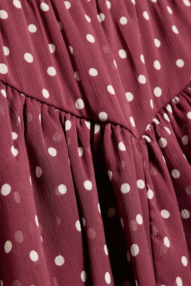 Children Girls - Skirt - polka dot - red