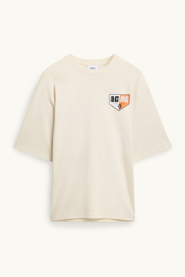 Herren - T-Shirt - Oversized - Looney Tunes - beige
