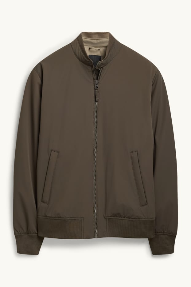 Herren - Bomberjacke - gefüttert - khaki