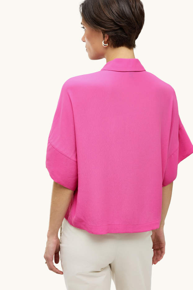 Dames - Blouse - fuchsiarood