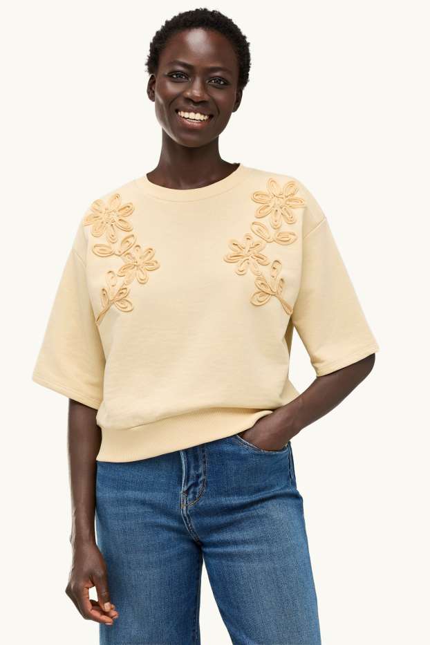 Dames - Sweatshirt - apricot
