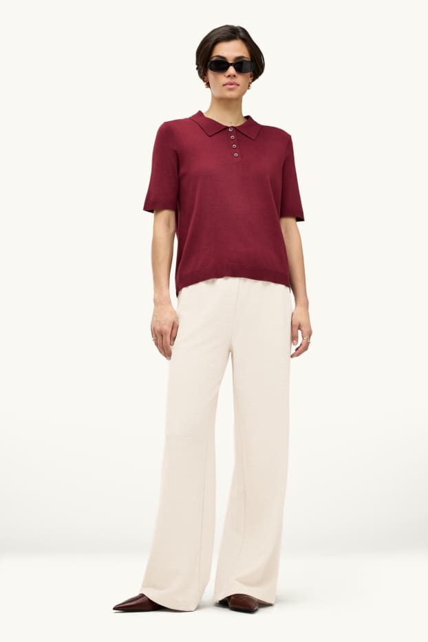 Dona - Pantalons de xandall - acanalats - blanc trencat
