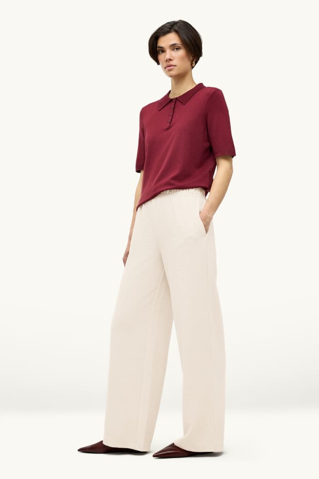 Dona - Pantalons de xandall - acanalats - blanc trencat