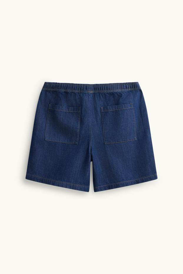 Hommes - Short en jean - jean bleu foncé