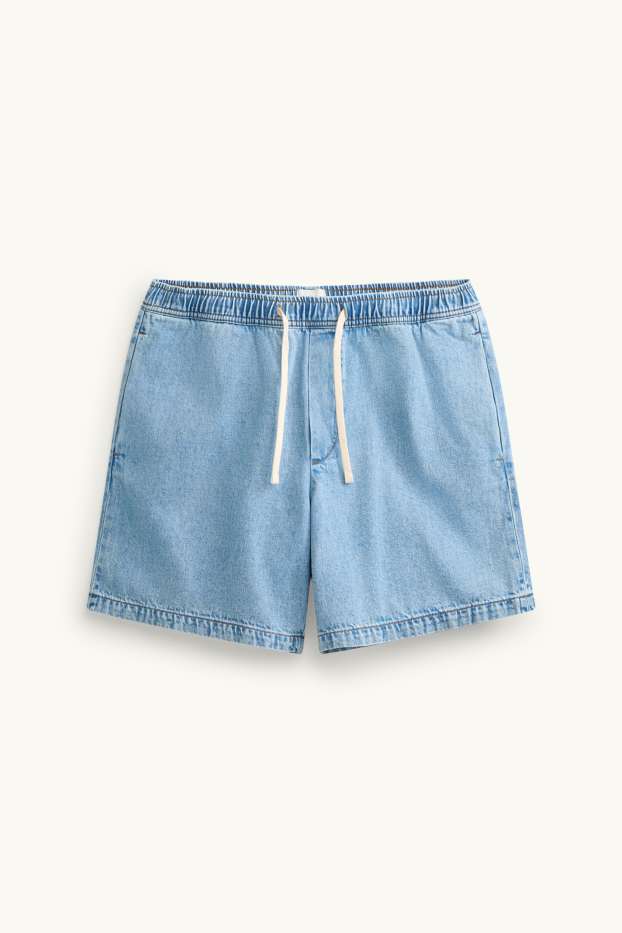Herren - Jeans-Shorts - helljeansblau