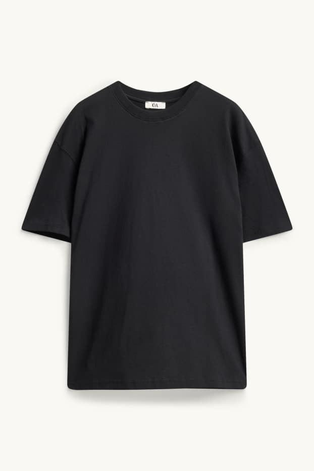 Damen - T-Shirt - Oversized - schwarz