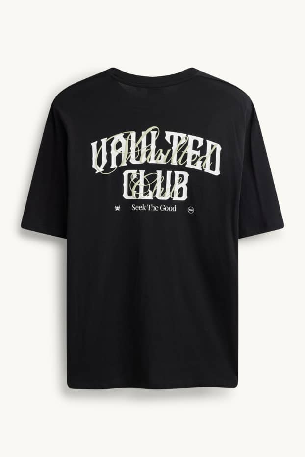 Herren - T-Shirt - Relaxed Fit - schwarz