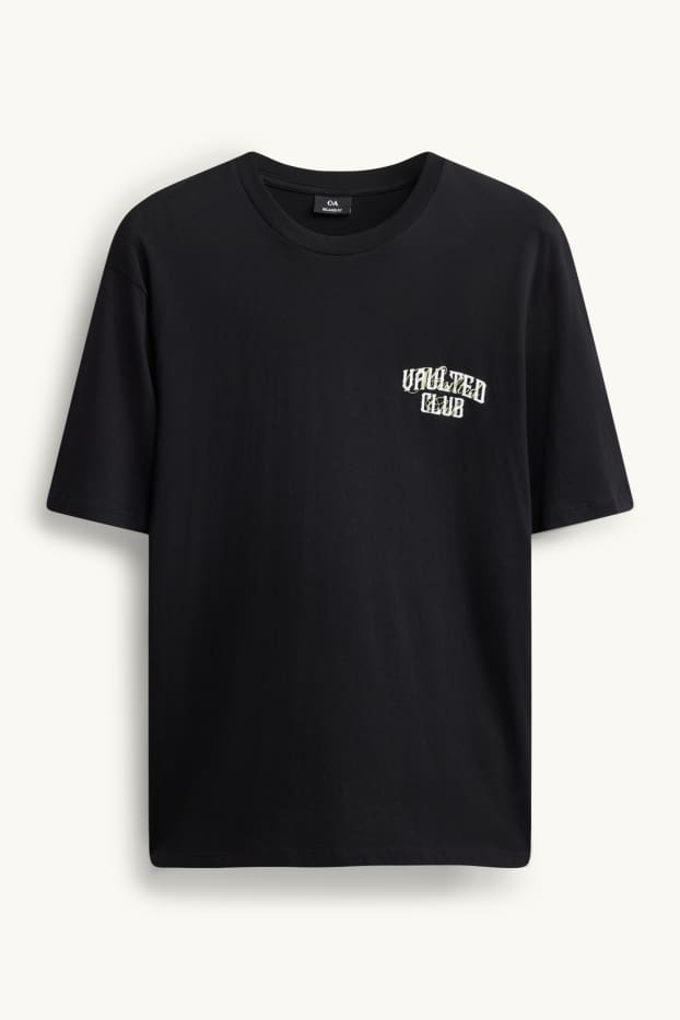 Herren - T-Shirt - Relaxed Fit - schwarz