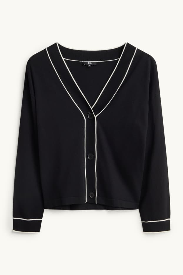 Damen - Strickjacke - schwarz