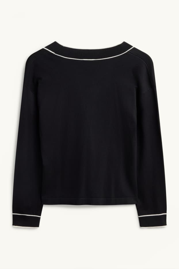 Damen - Strickjacke - schwarz