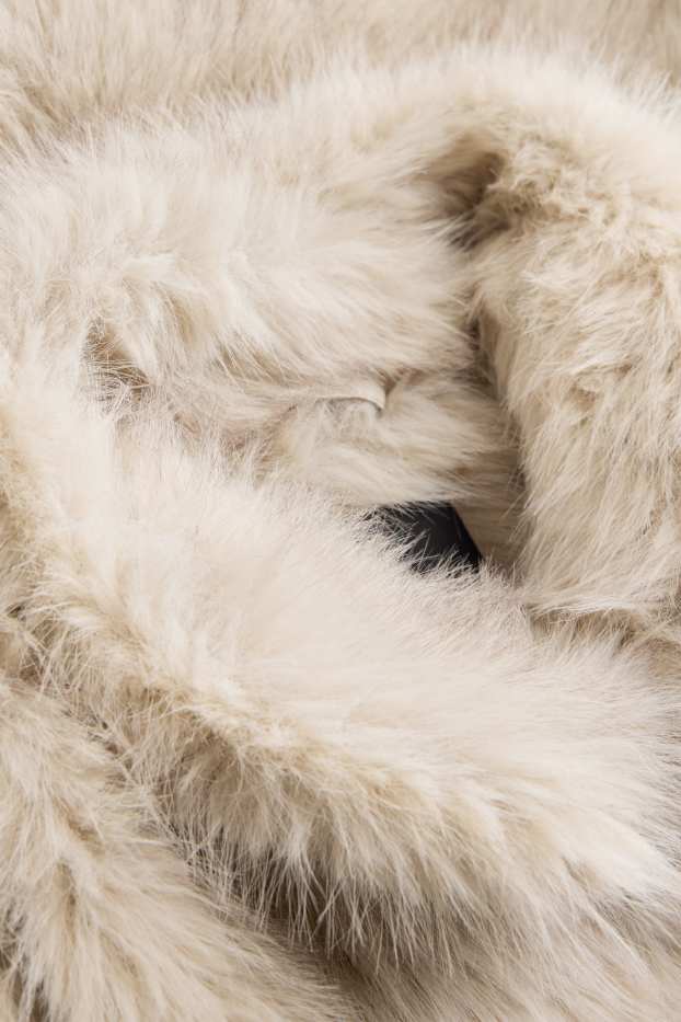 Donna - Giubbino in finto montone - beige