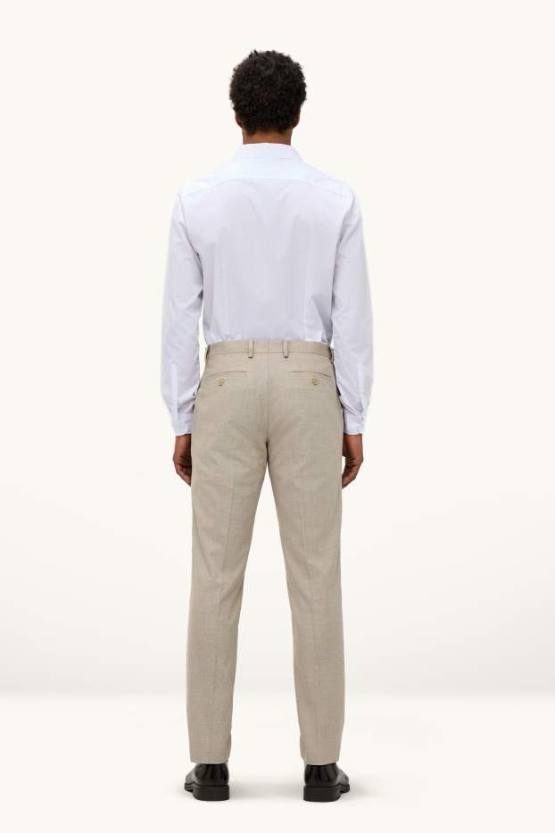 Heren - Broek uit het combi-systeem - regular fit - beige
