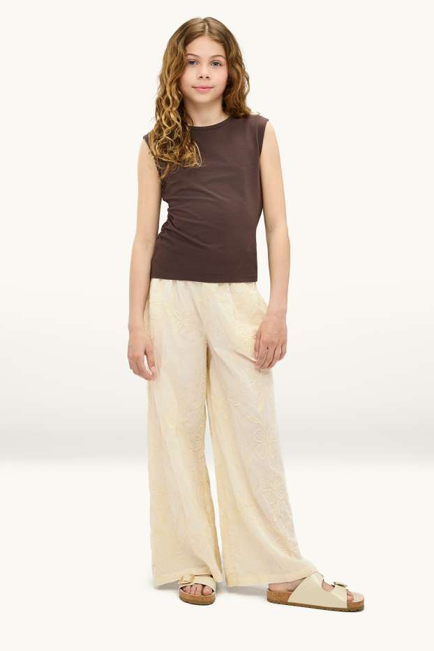 Nena - Pantalons de tela - beix