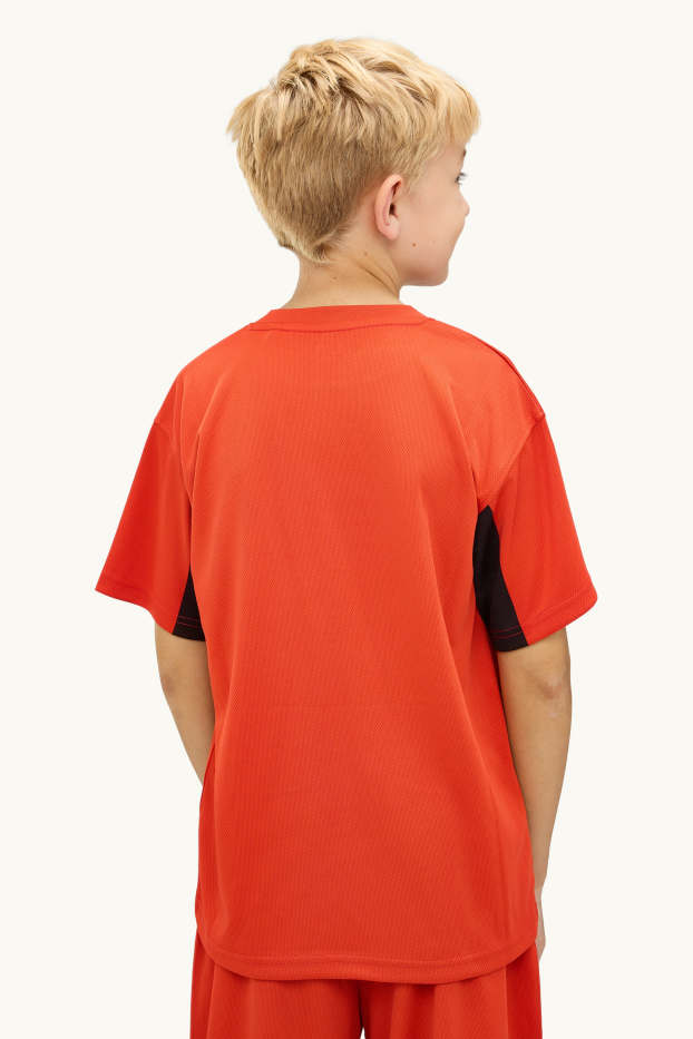 Children Boys - Motorbike - short sleeve T-shirt - orange