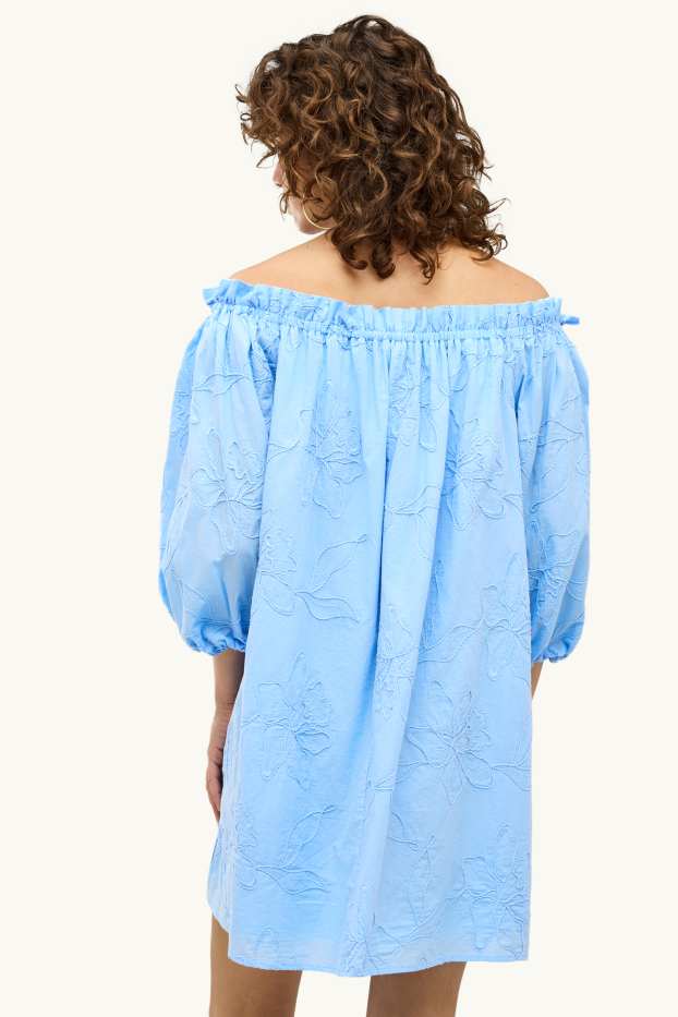 Dames - A-lijn-jurk - blauw