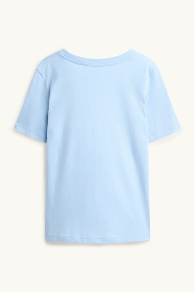 Damen - T-Shirt - Regular Fit - hellblau