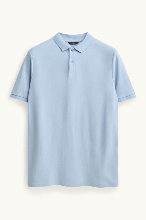 Hommes - Polo - regular fit - bleu clair