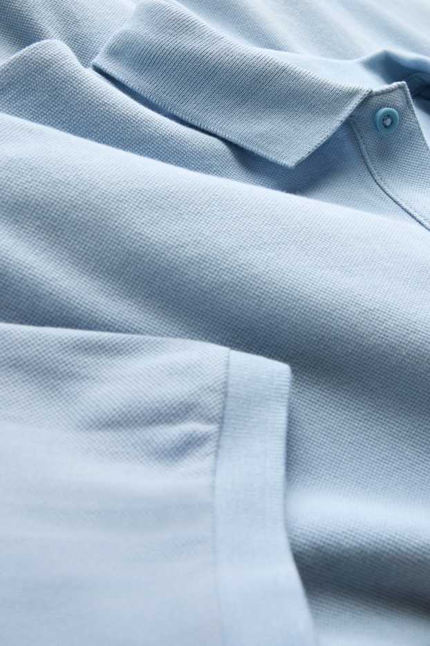 Hommes - Polo - regular fit - bleu clair