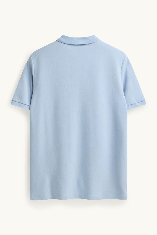 Hommes - Polo - regular fit - bleu clair