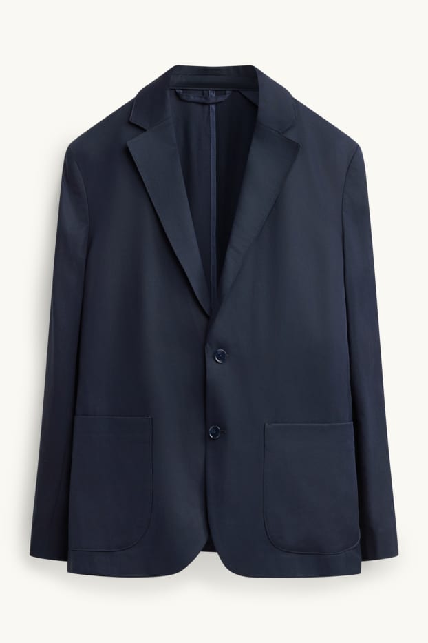 Herren - Baukasten-Lyocell-Sakko - Relaxed Fit - dunkelblau