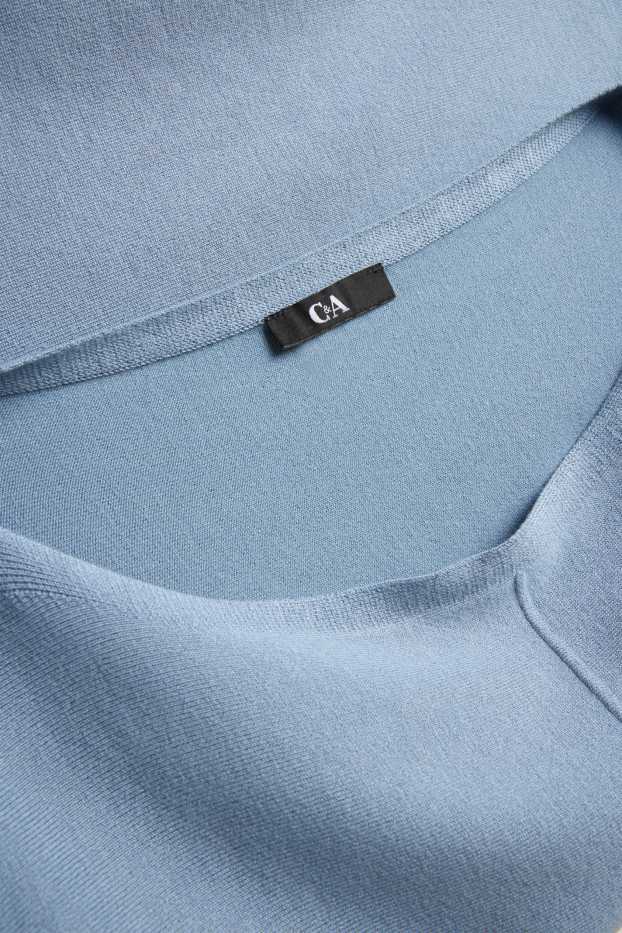 Femmes - Pull en maille fine - bleu clair