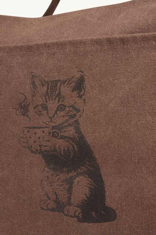 Femei - Geantă shopper mare - maro