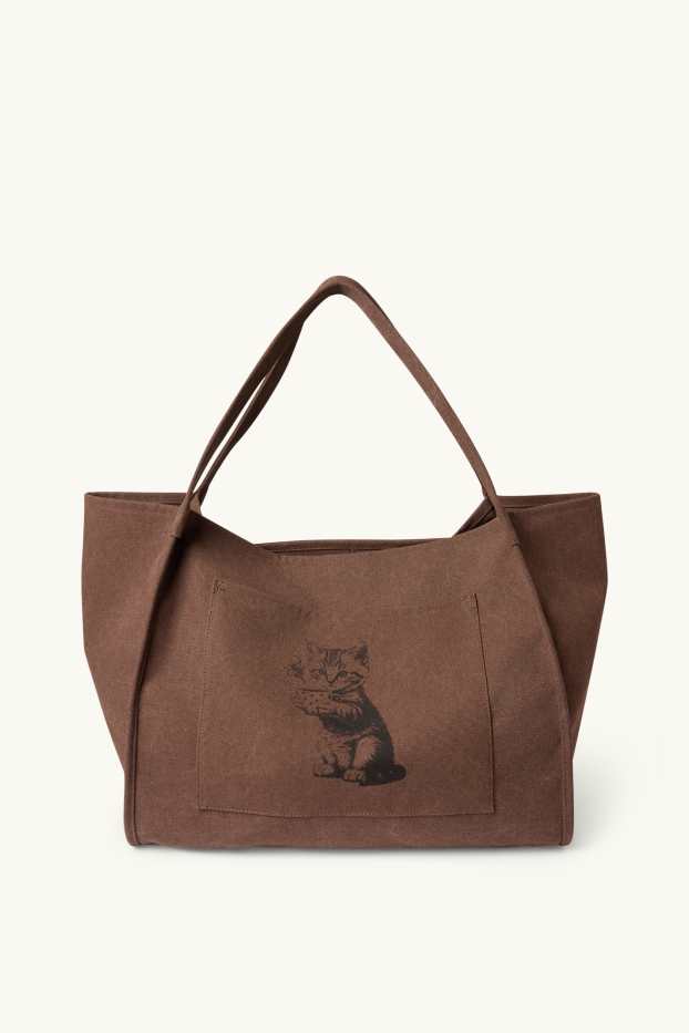 Femei - Geantă shopper mare - maro