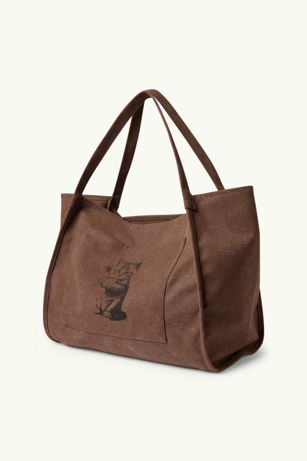 Femei - Geantă shopper mare - maro
