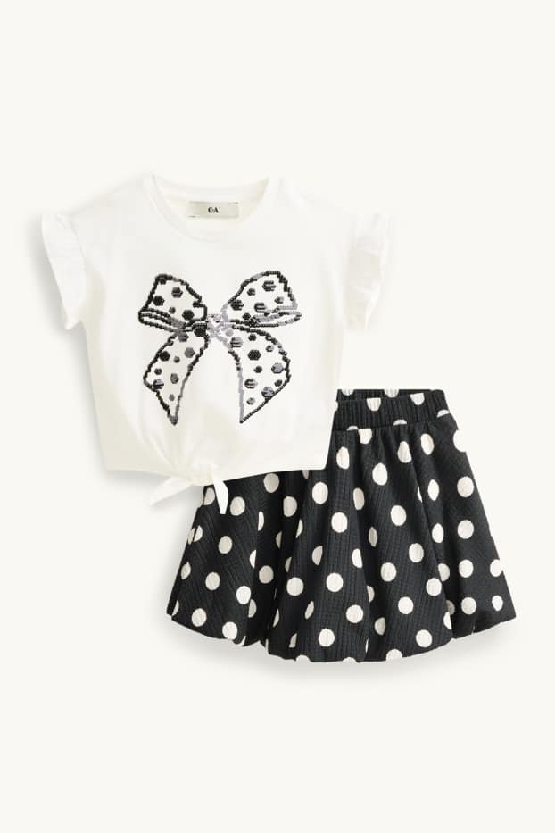 Enfants filles - Ensemble - blanc / noir
