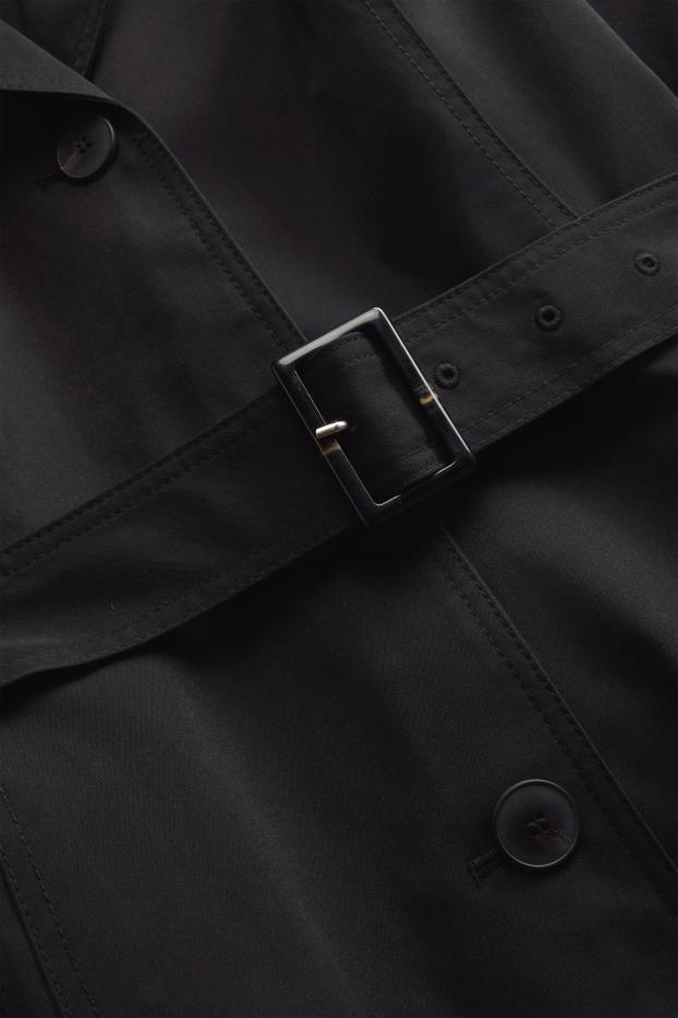 Donna - Trench - idrorepellente - nero