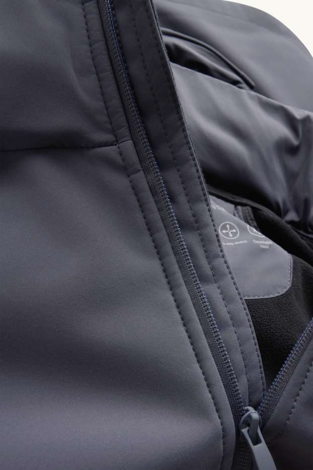Home - Jaqueta softshell amb caputxa - repel·lent a l’aigua - gris fosc