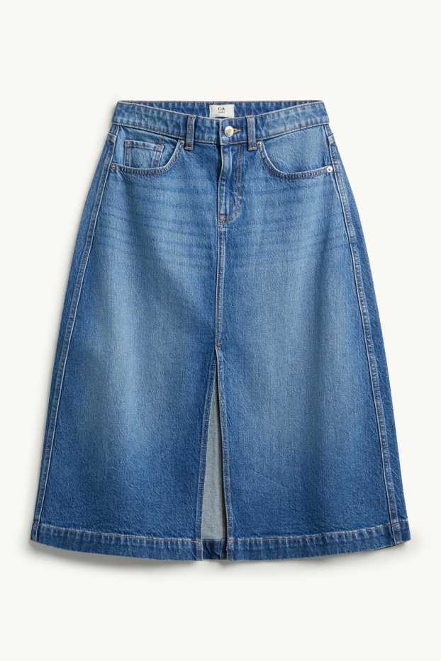 Women - Denim skirt - blue denim
