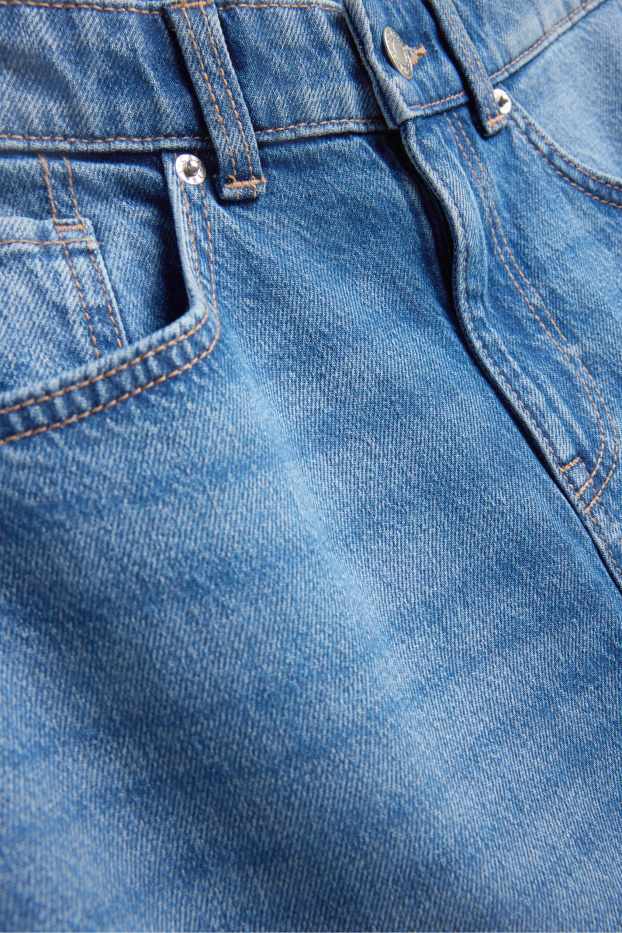 Women - Denim skirt - blue denim