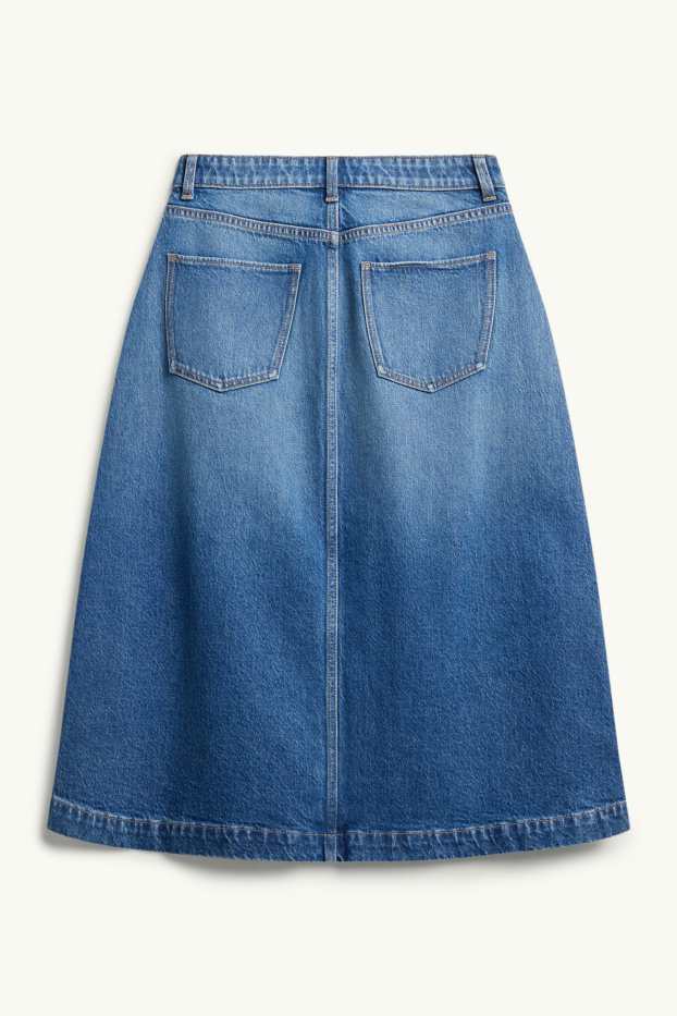 Women - Denim skirt - blue denim