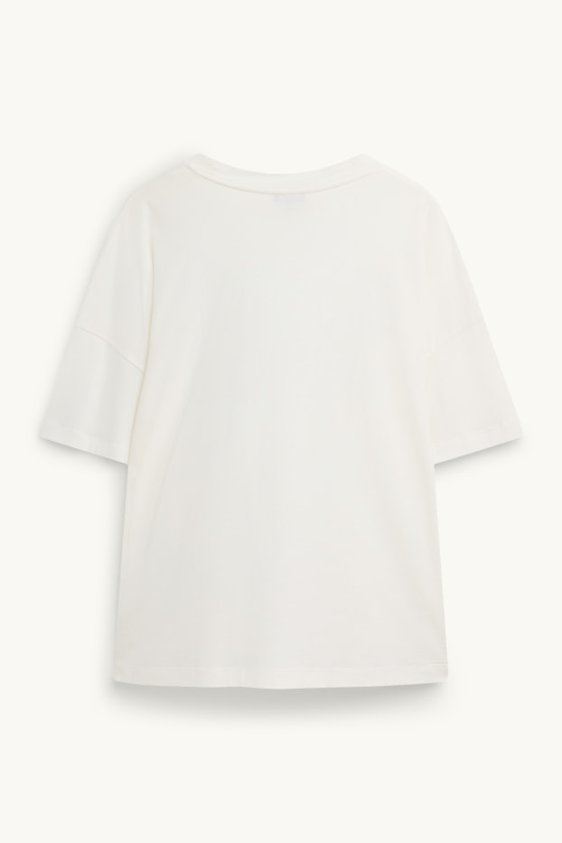 Women - T-shirt - relaxed fit - white