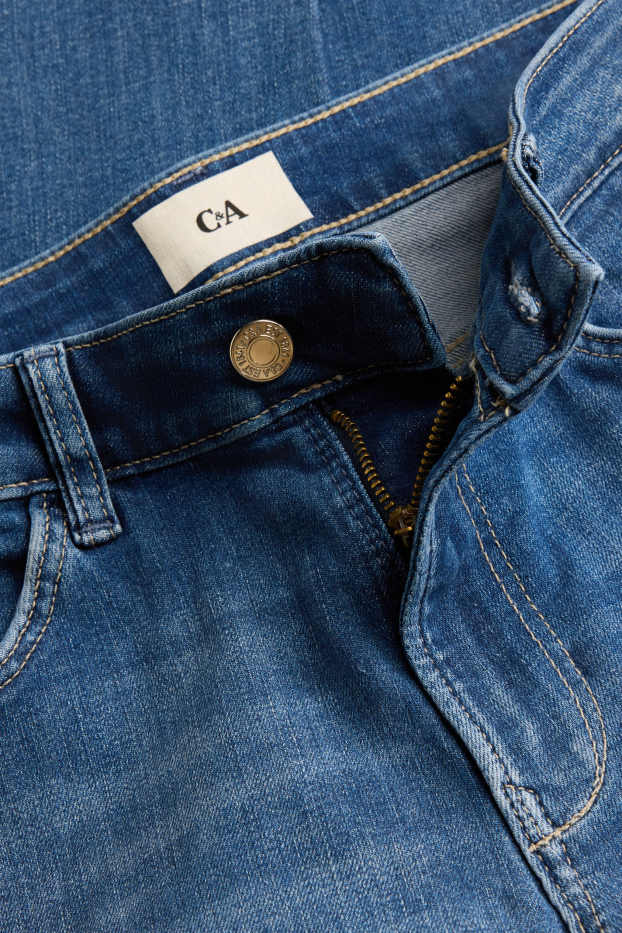 Dames - Straight jeans - mid waist - LYCRA® - jeansblauw