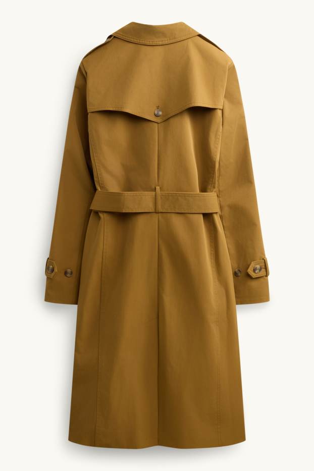 Damen - Trenchcoat - wasserabweisend - karamell