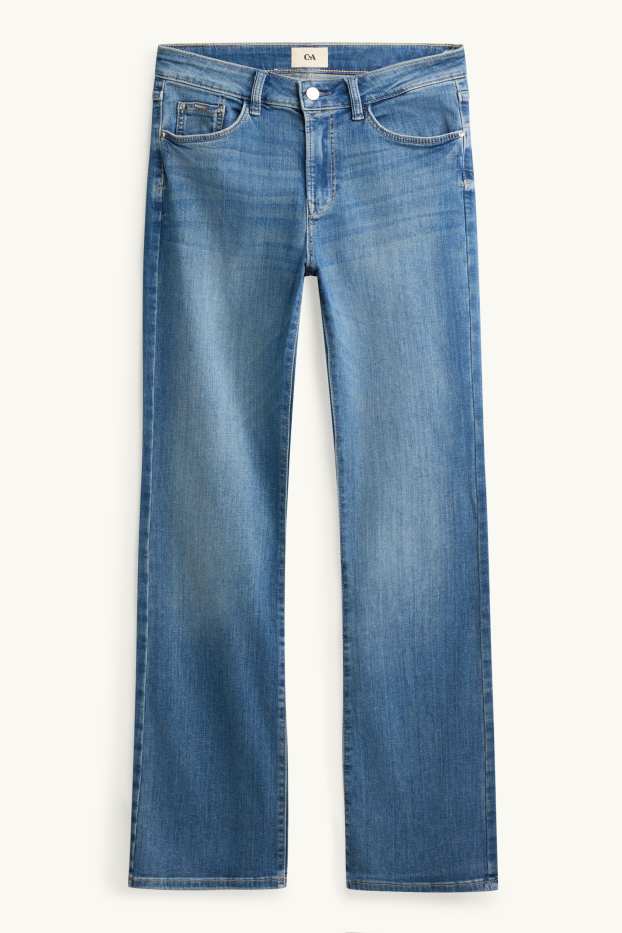 Damen - Bootcut Jeans - Mid Waist - LYCRA® - jeansblau
