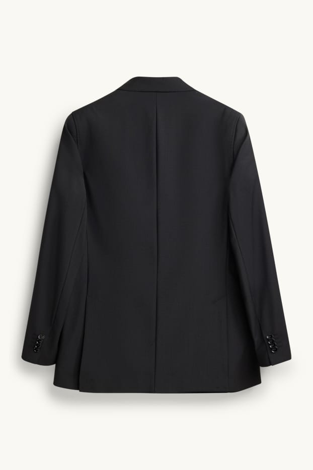 Uomo - Giacca coordinabile - regular fit - Flex - misto lana - LYCRA® - nero
