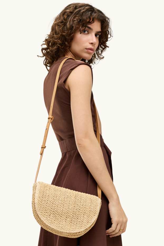 Damen - Umhängetasche - beige
