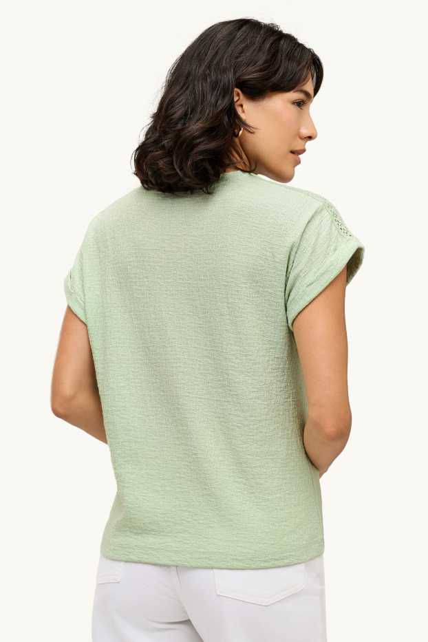 Donna - T-shirt - regular fit - verde chiaro