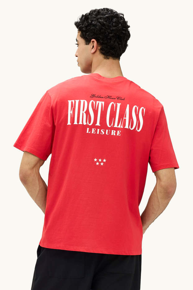 Home - Samarreta de mànigues curtes - relaxed fit - vermell